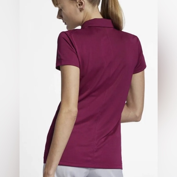 Nike Women’s Golf Dri-Fit Solid Victory Polo True Berry Nike T-shirt L - Picture 2 of 7